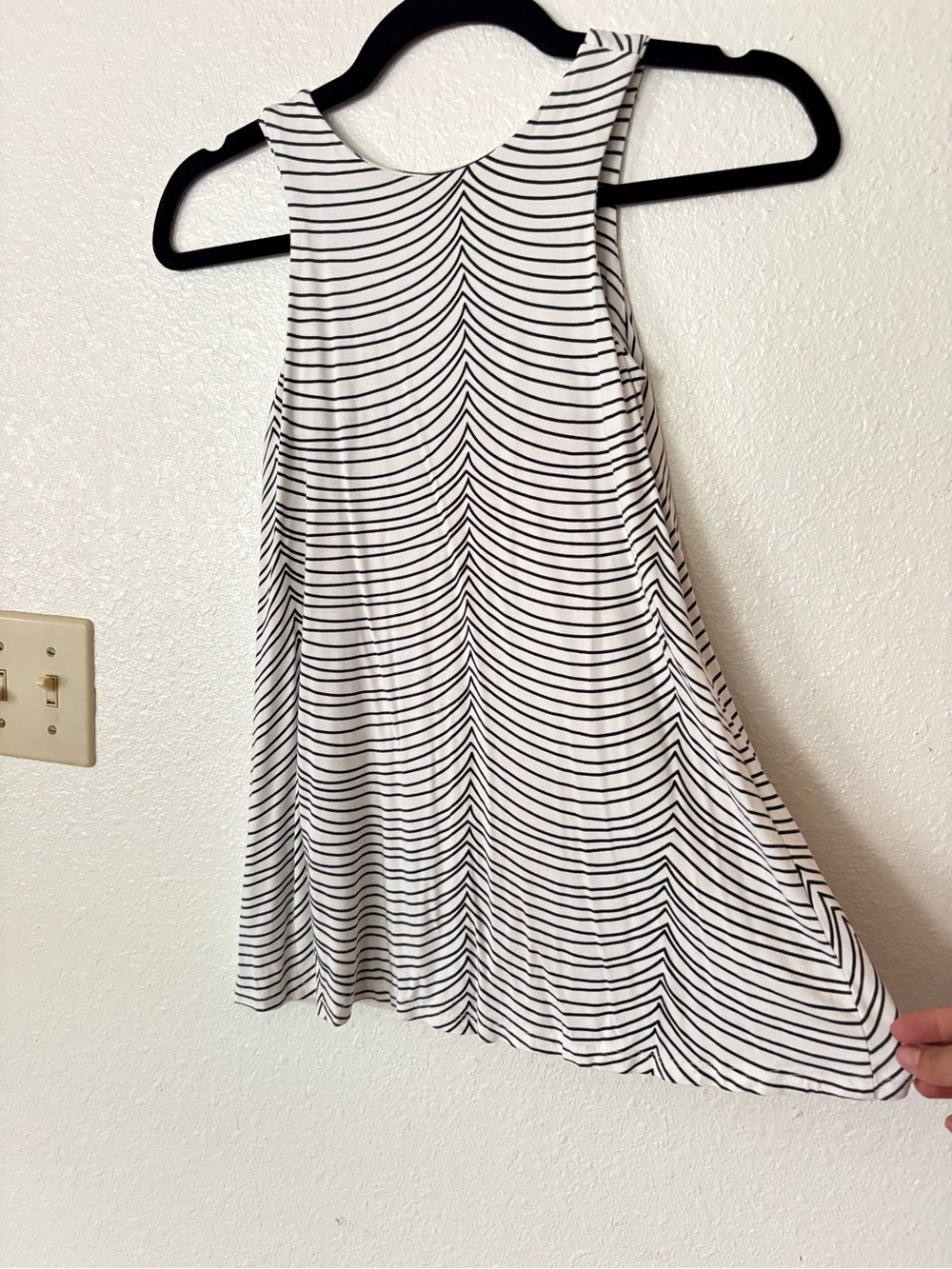 Mini Eel by Fighting Eel Girls 6T Striped Swing Dress Black White Made in USA